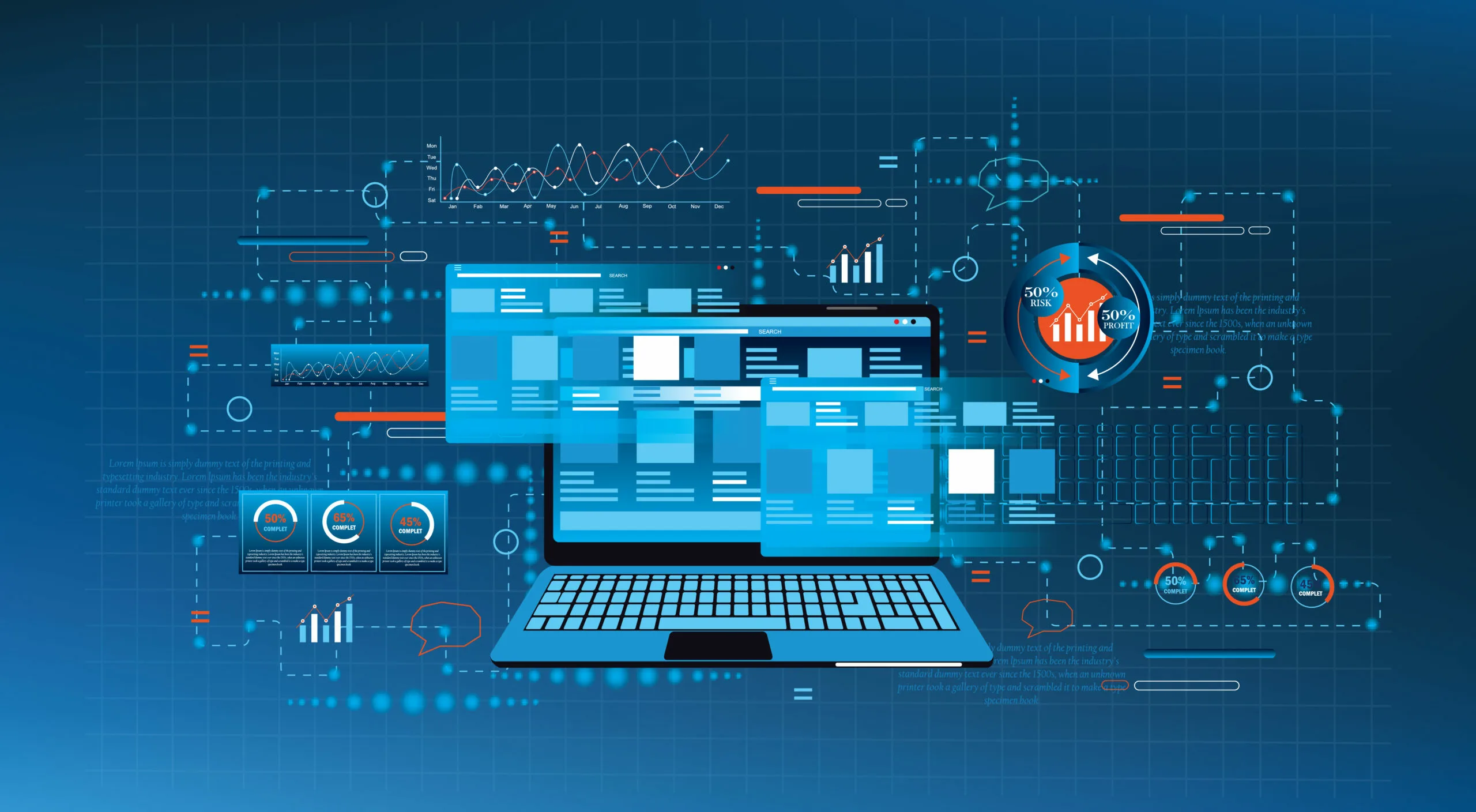 Backend Logic & APIs: Build robust server-side systems using Node.js, Django, or Flask.